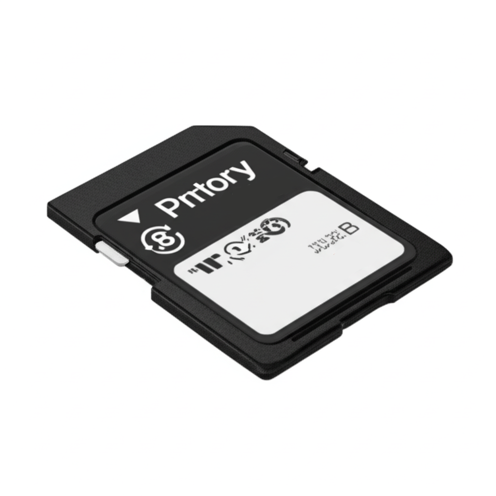 kartu memori microSD berwarna hitam