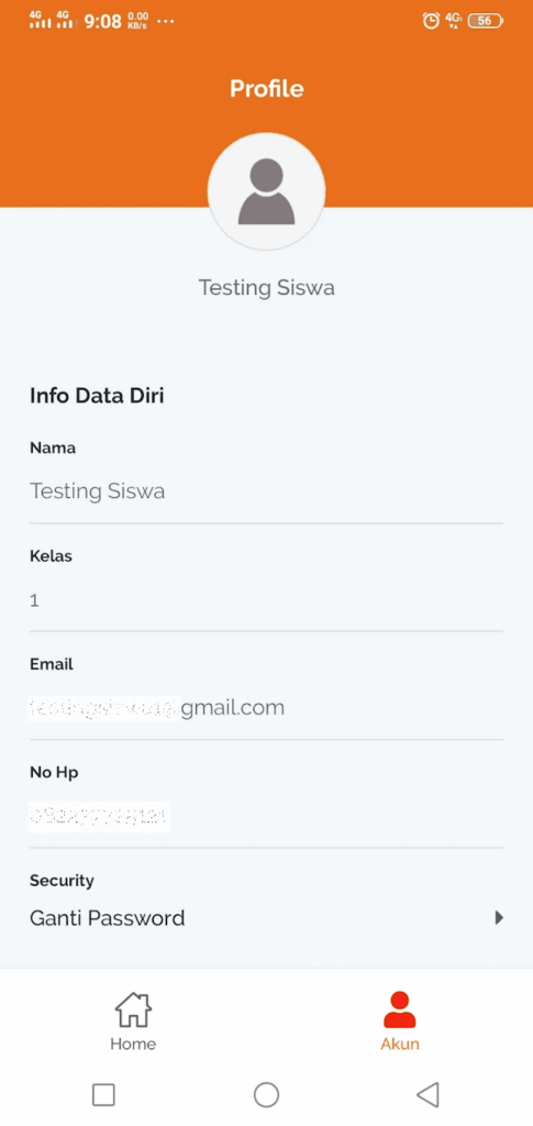 Company Profile dan Ujian Online - Profile Mobile