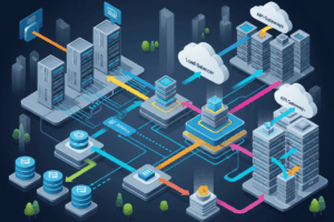 Diagram of a scalable web application architecture