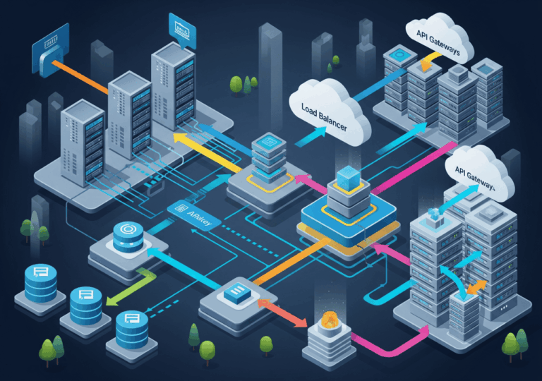 Diagram of a scalable web application architecture