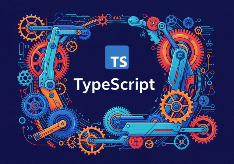 Ilustrasi TypeScript Advanced Utility Types yang membentuk tipe dinamis