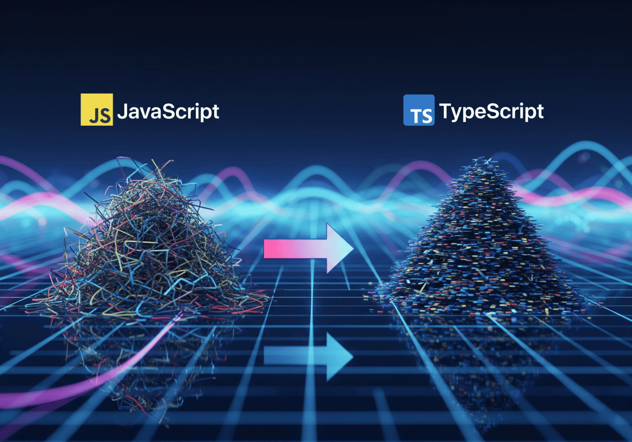 Proses migrasi kode JavaScript ke TypeScript yang lebih terstruktur
