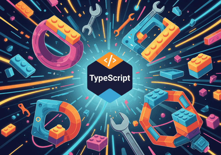 Representasi visual pembangunan Custom TypeScript Utility Types